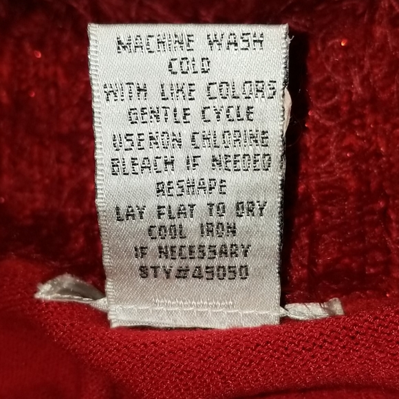 Red Sweater Large Collar - Picture 6 of 6